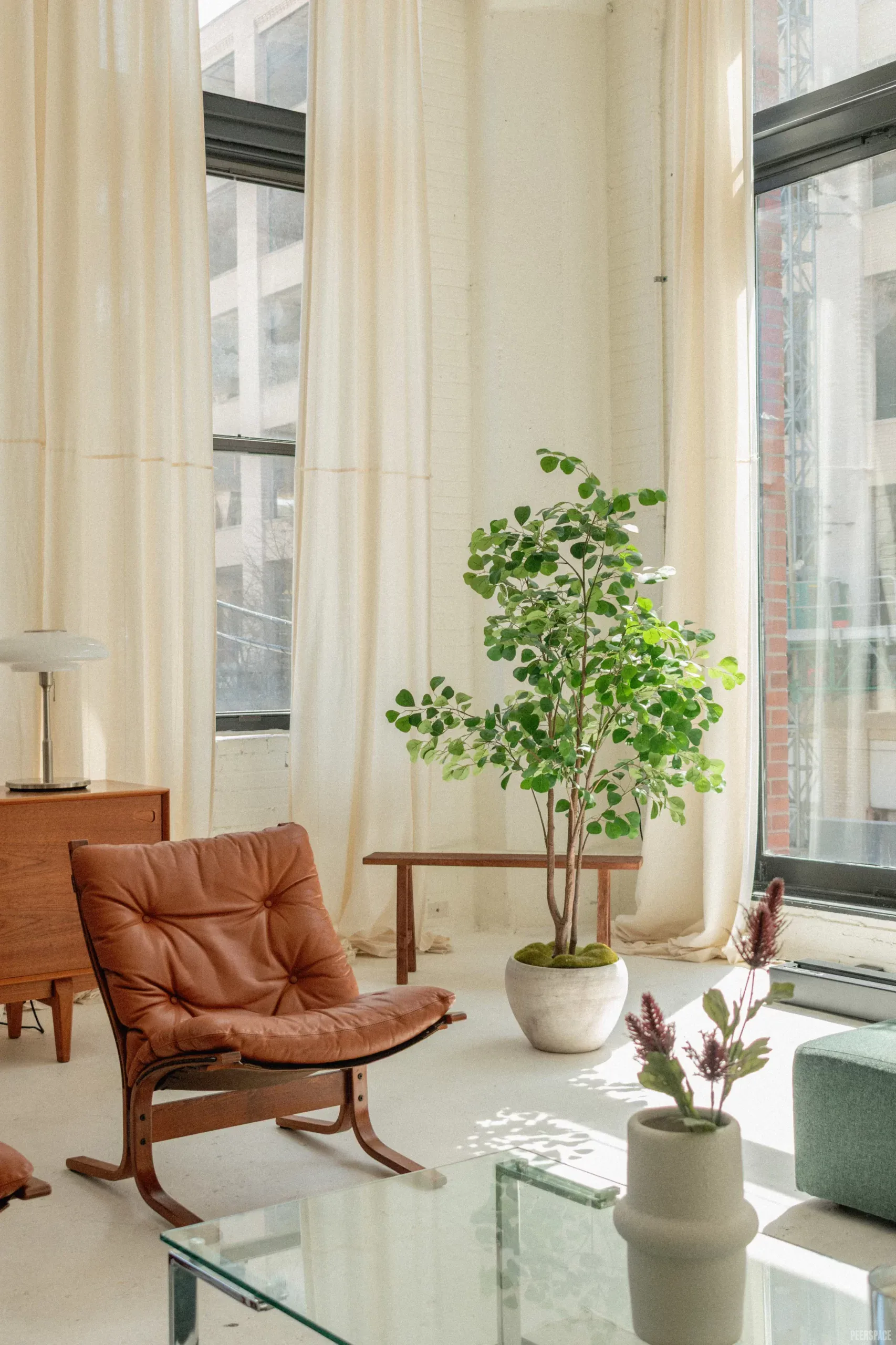 Chicago conference studio interview setup